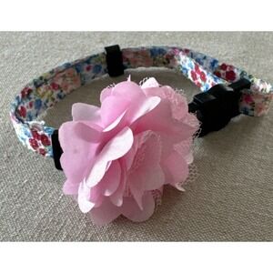 Pink Floral Kitten Collar Break Away 9"-12"‎
